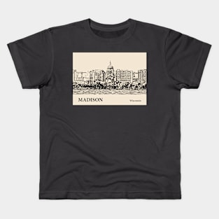 Madison - Wisconsin Kids T-Shirt